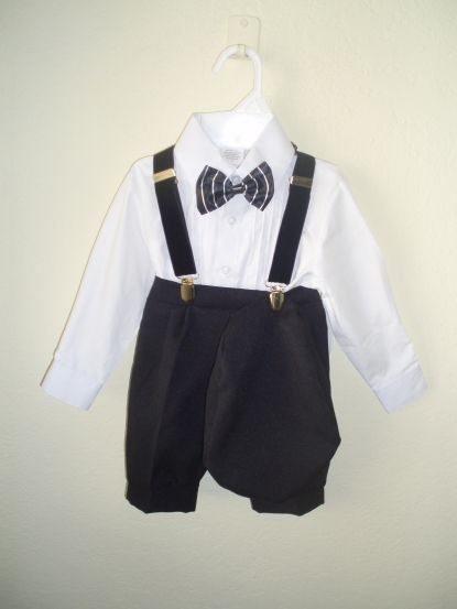 One-Of-A-Kind Black Knicker Set - Sz 12 mo.