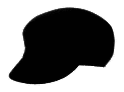 Black Wool Felt Cabbie Hat