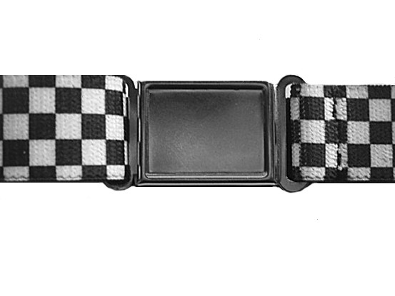 Boys Racing Checks Magnetic Buckle Elastic Belts Exclusive