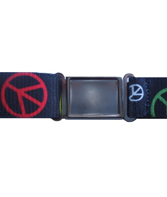 Magnetic Buckle Elastic Belts - Peace Sign