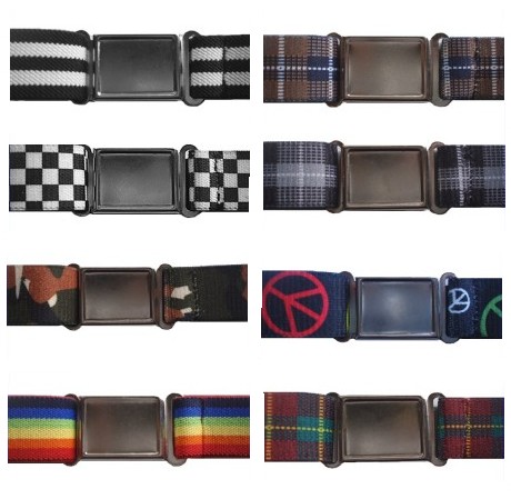 Patterned Magnetic Buckle Elastic Belts