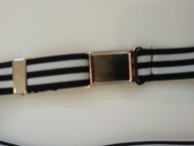 Boys Black Stripe Magnetic Buckle Belts Exclusive