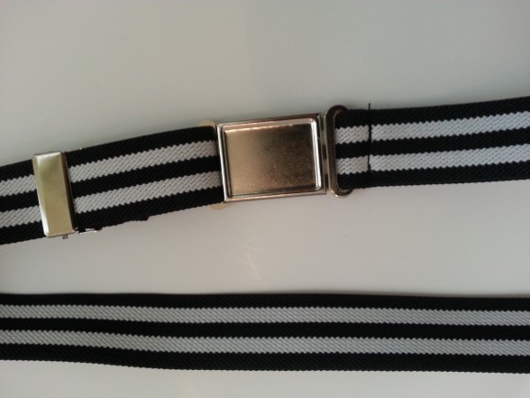 Boys Black Stripe Magnetic Buckle Belts Exclusive