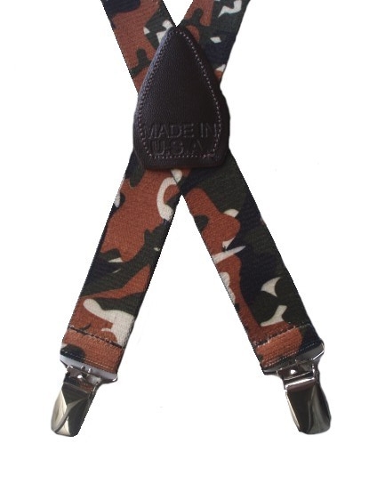 jungle-street-camo elastic suspenders