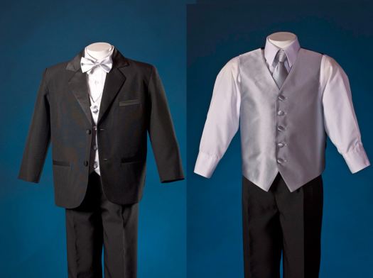Rent This - 2 Button Notch Tuxedo with Silver Vest Set