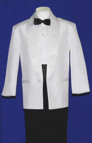 Boy's James White Dinner Jacket Tuxedo SALE