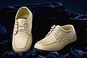 Patent Leather Square Toe Dress Shoes - Ivory SALE