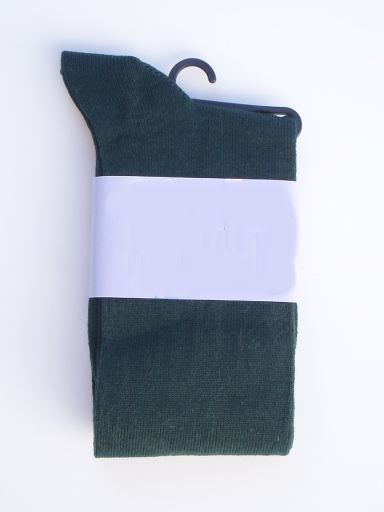 Cotton Dress Knee Socks - Hunter