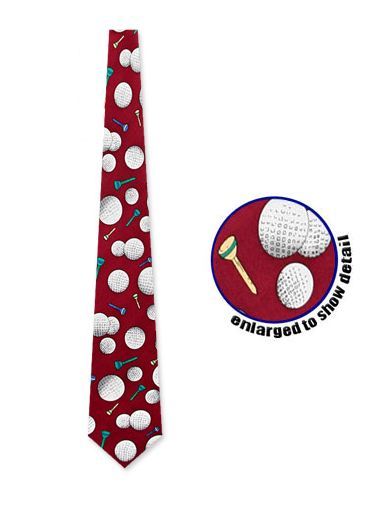 Golf Pattern 4-In-Hand Ties